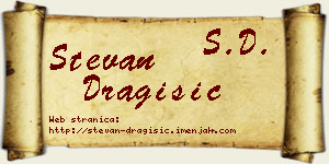 Stevan Dragišić vizit kartica